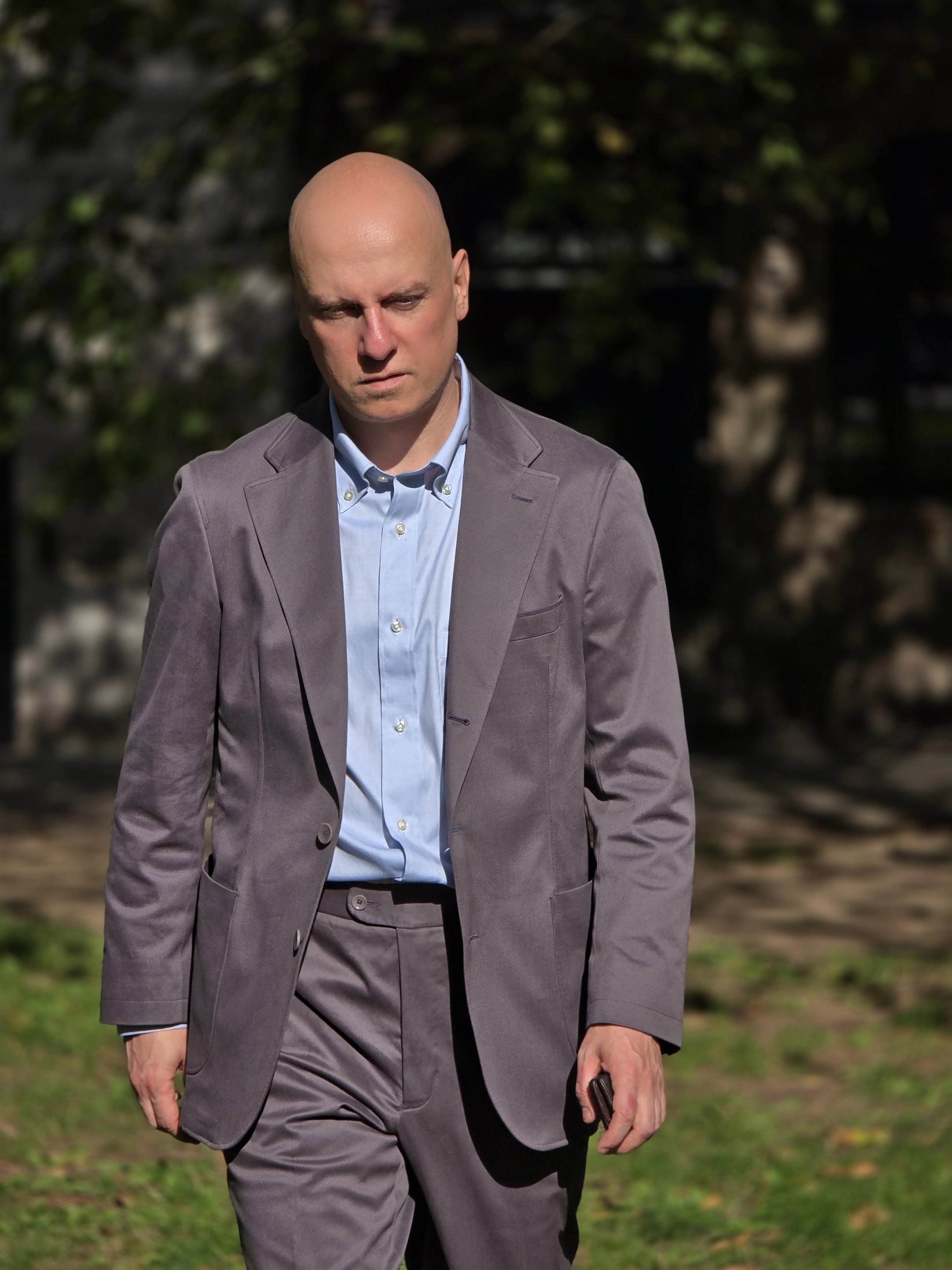 Brisbane Moss Cotton Suit by Colmore Tailors