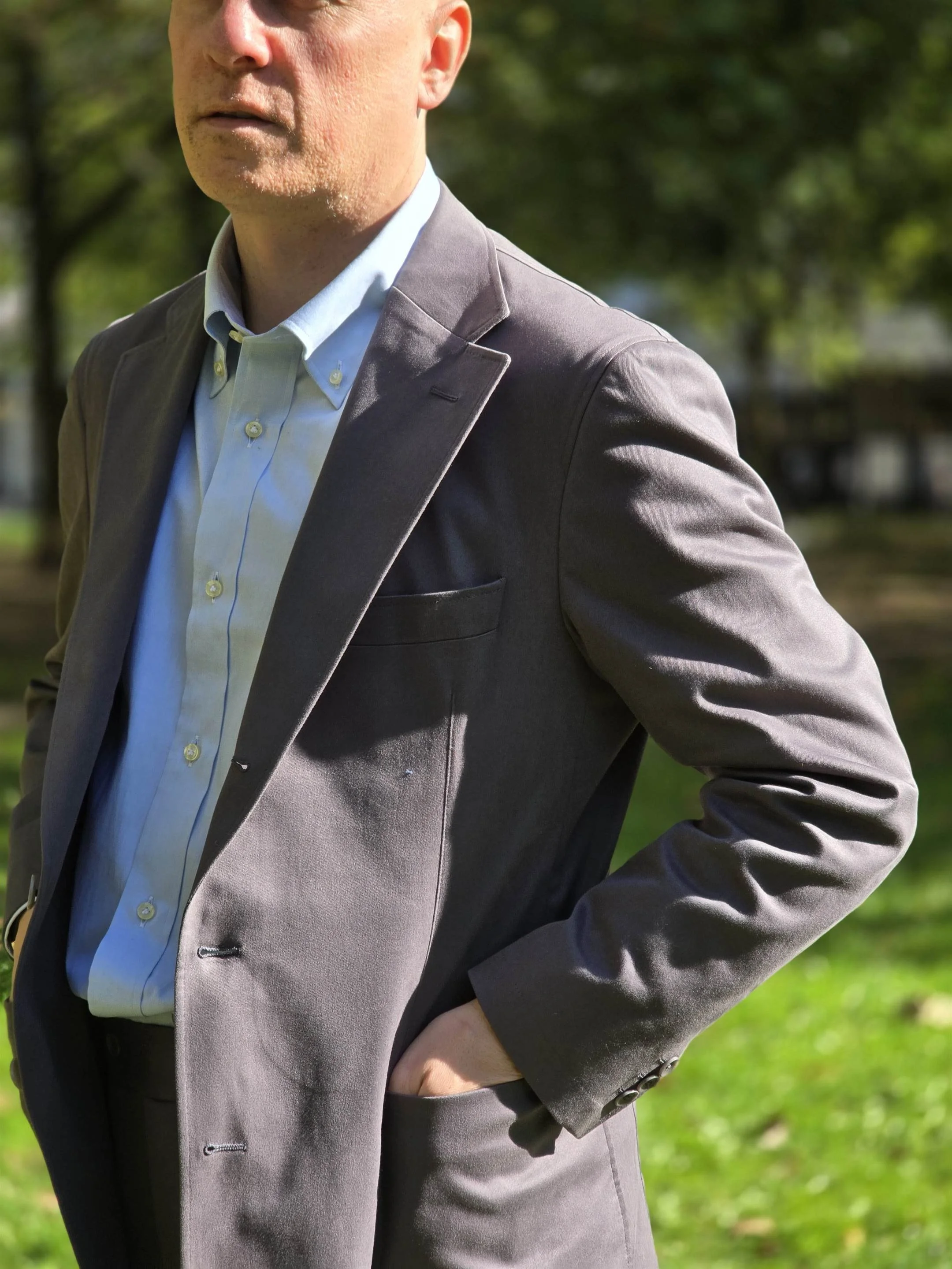 Brisbane Moss Cotton Suit by Colmore Tailors