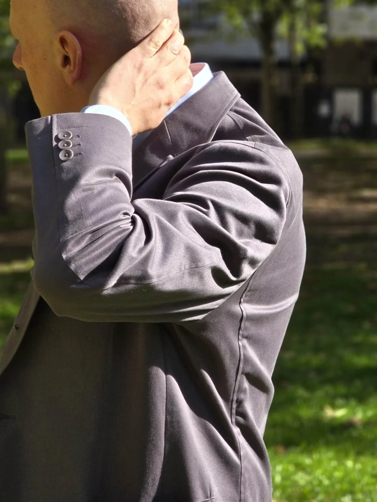 Brisbane Moss Cotton Suit by Colmore Tailors