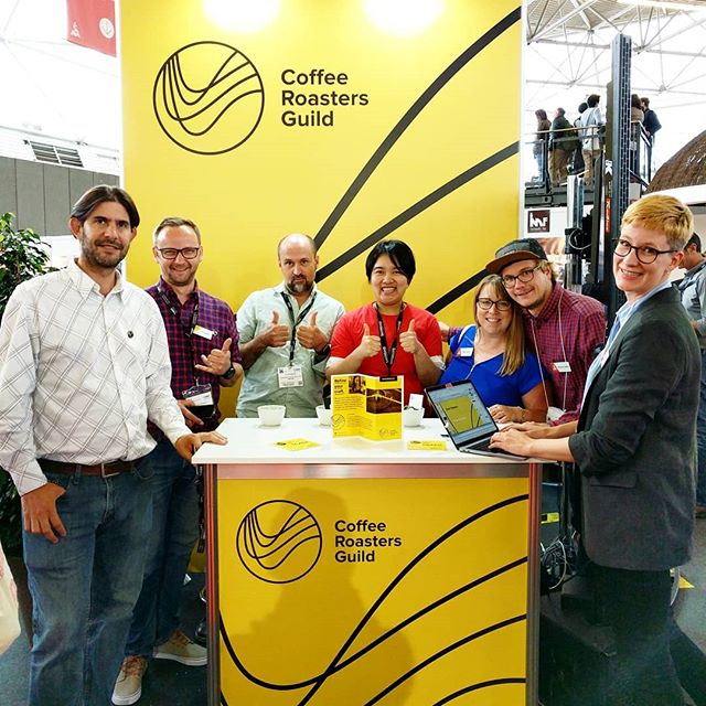 The CRG Mixer at #WOCAmsterdam starts at 4pm! If you're at the show, look for these smiling faces at the Guild Lounge! #worldofcoffee