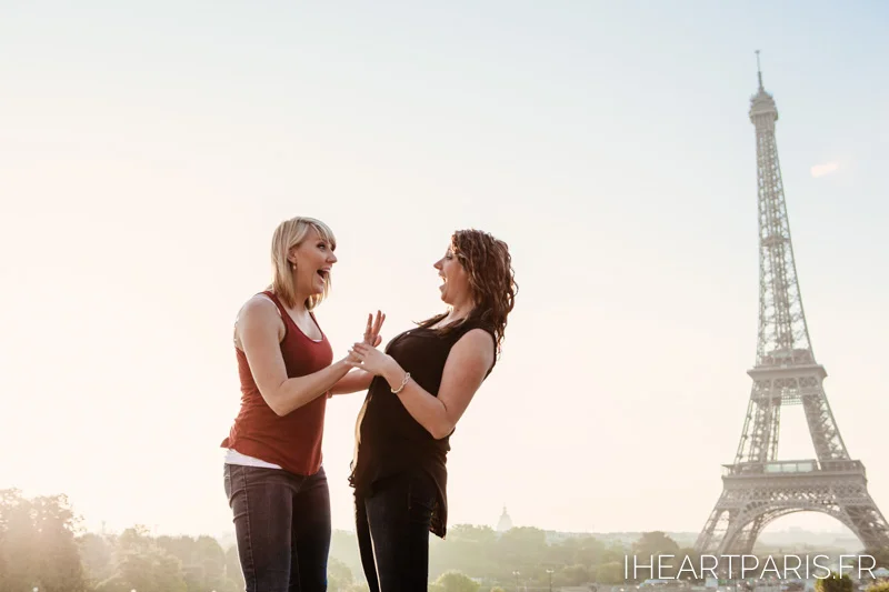 Summer Trip Friends Eiffel Tower IheartParis