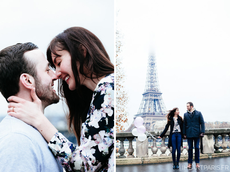 Paris Photographer Engagment Ballons Eiffel Tower iheartparisfr