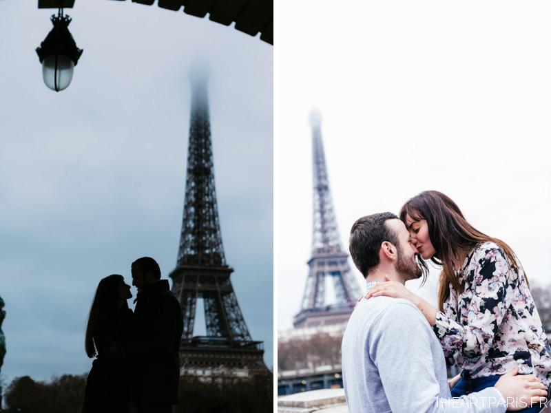 Paris Photographer Engagment Eiffel Tower iheartparisfr