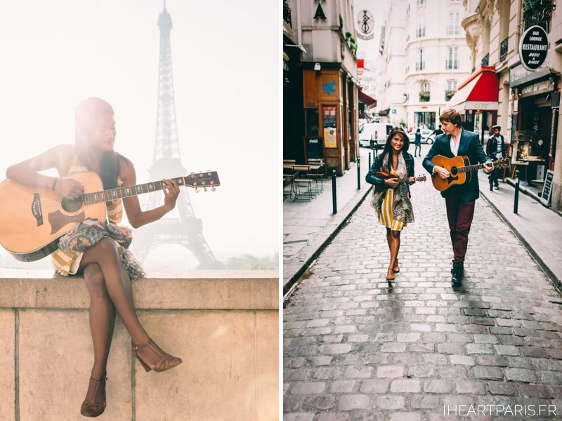 Photographer Paris Couple Session Music IheartParisfr