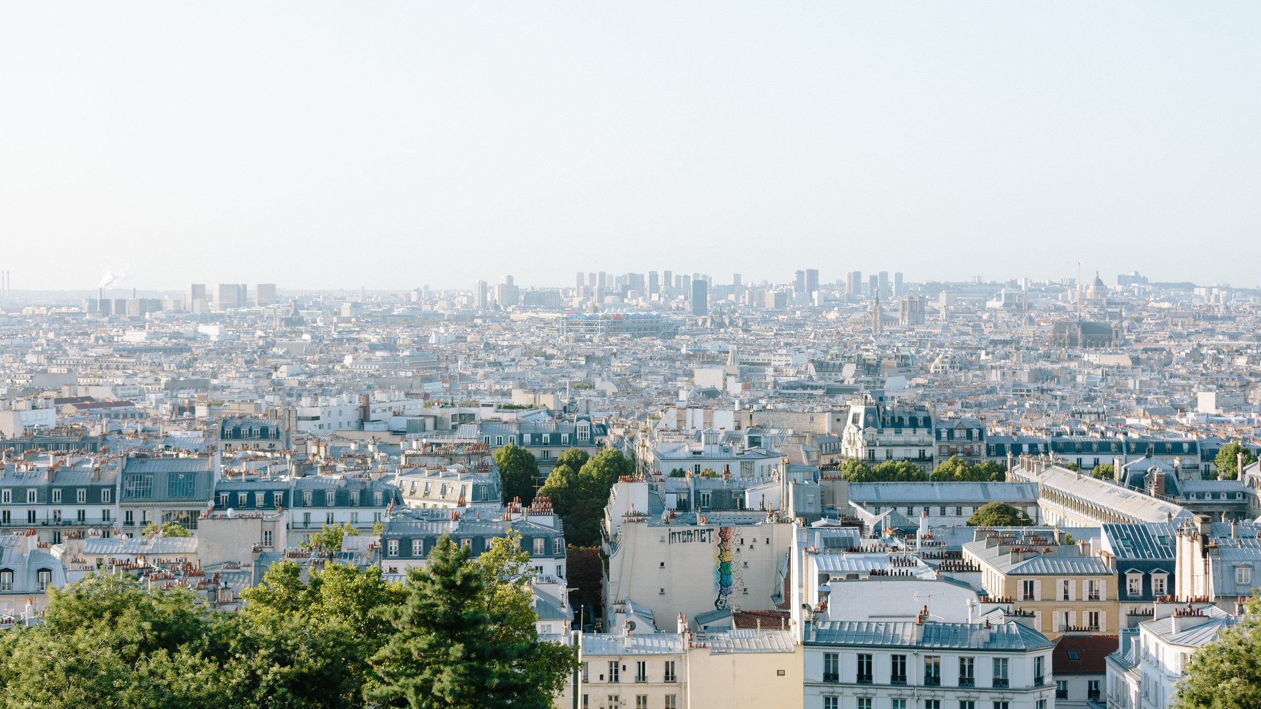 Montmartre view of Parisian rooftops by Paris Photographer Federico Guendel