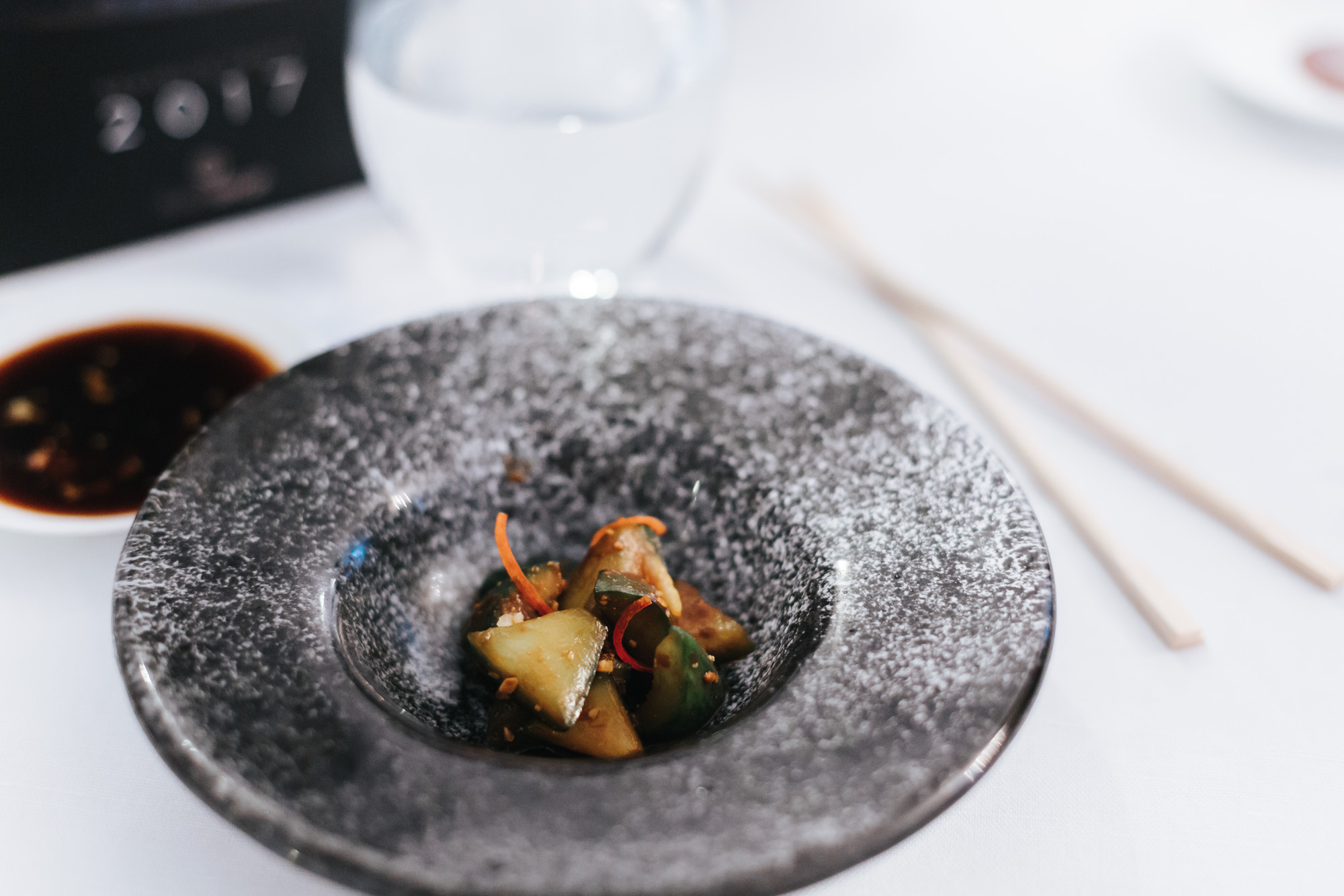 Vegetable salad designed by chef Kei Kobayashi for new Sushishop menu 2017