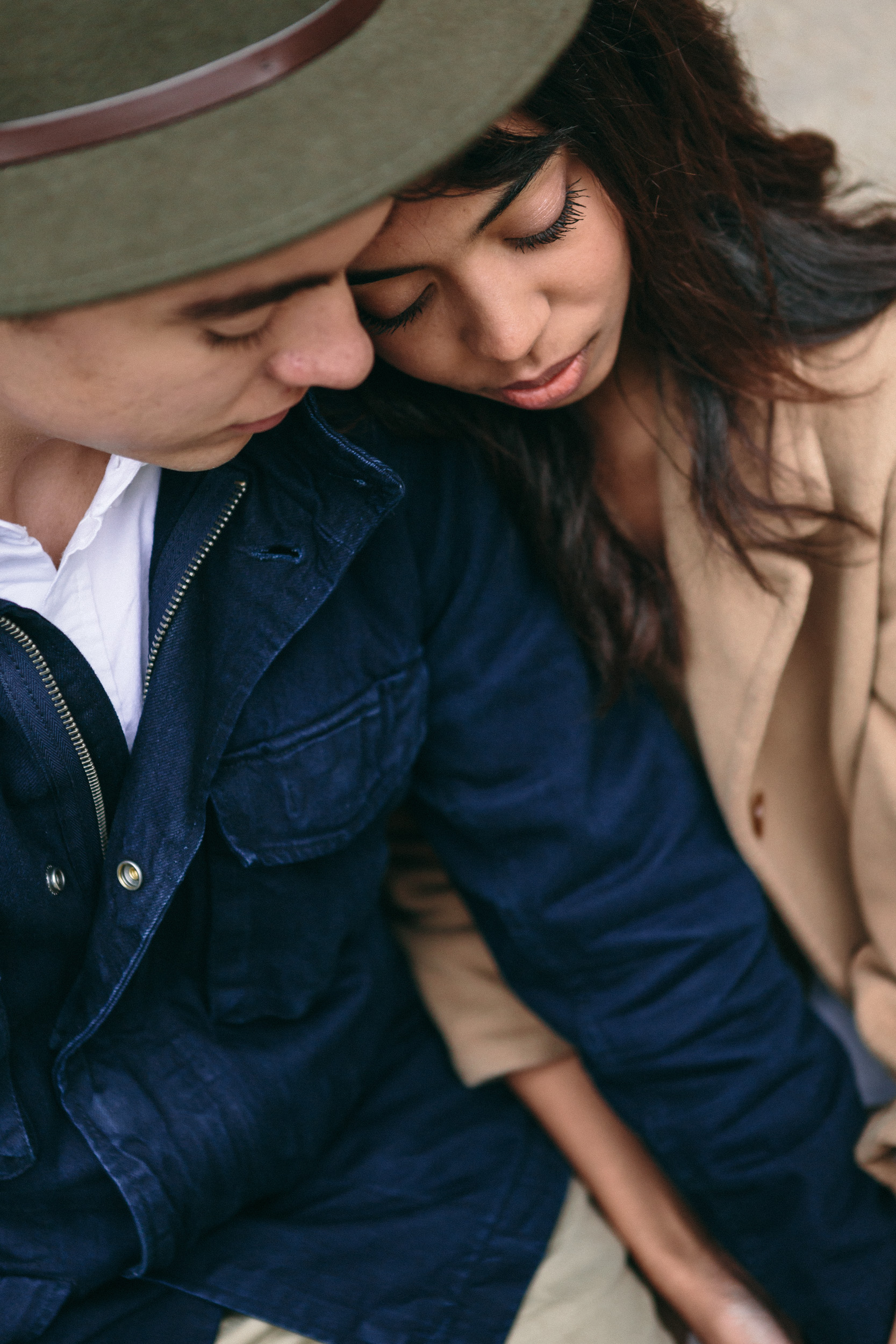 Couple session portrait of The Mango Market photo duo captured by Paris Photographer Federico Guendel IheartParis www.iheartparis.fr