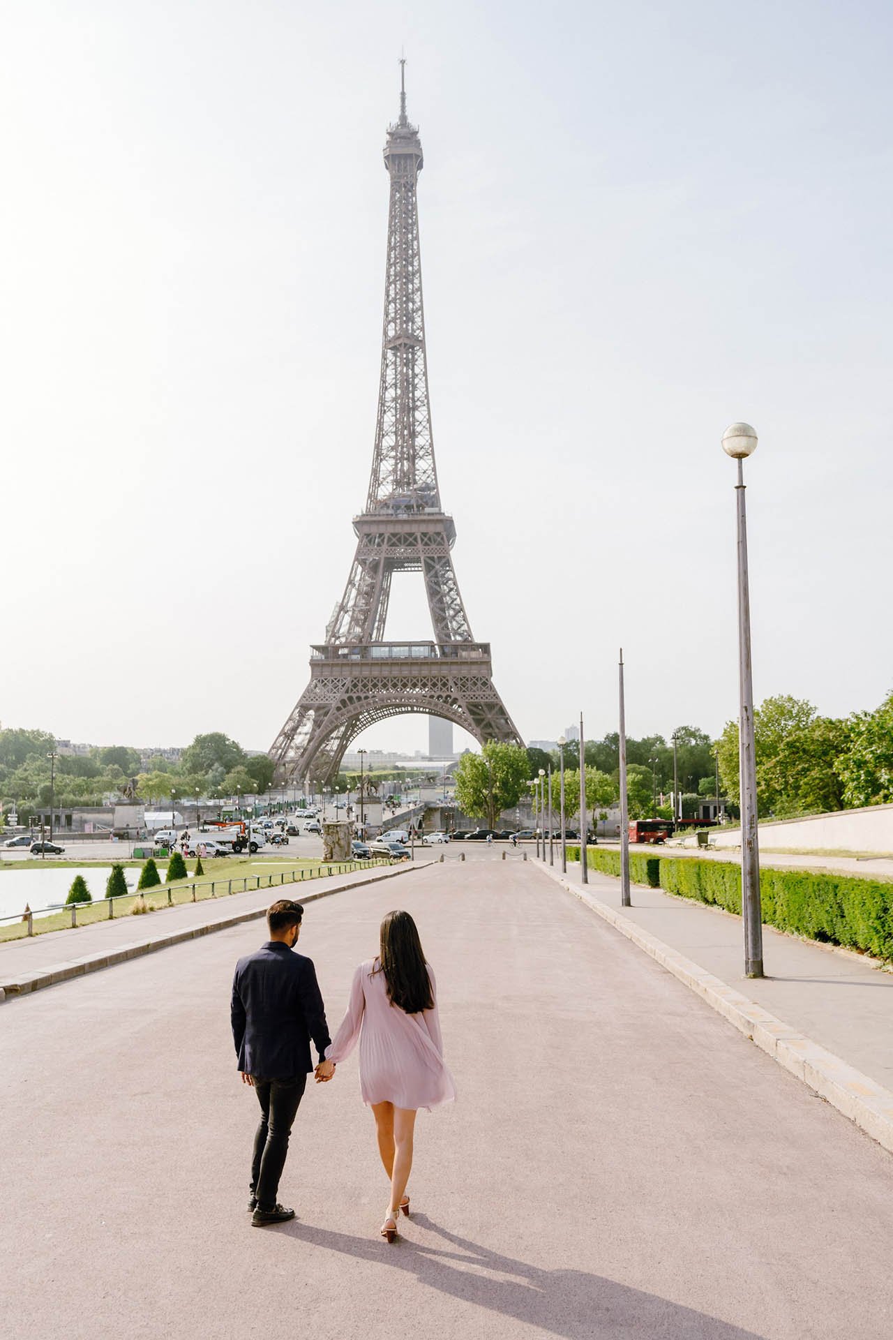 Paris Babymoon Photoshoot in Trocadero Eiffel Tower