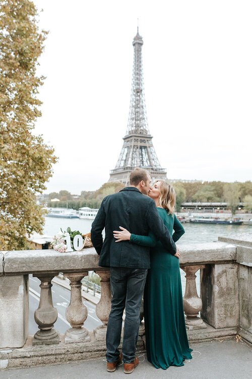 Romantic Anniversary Paris Photo Session by the Eiffel Tower