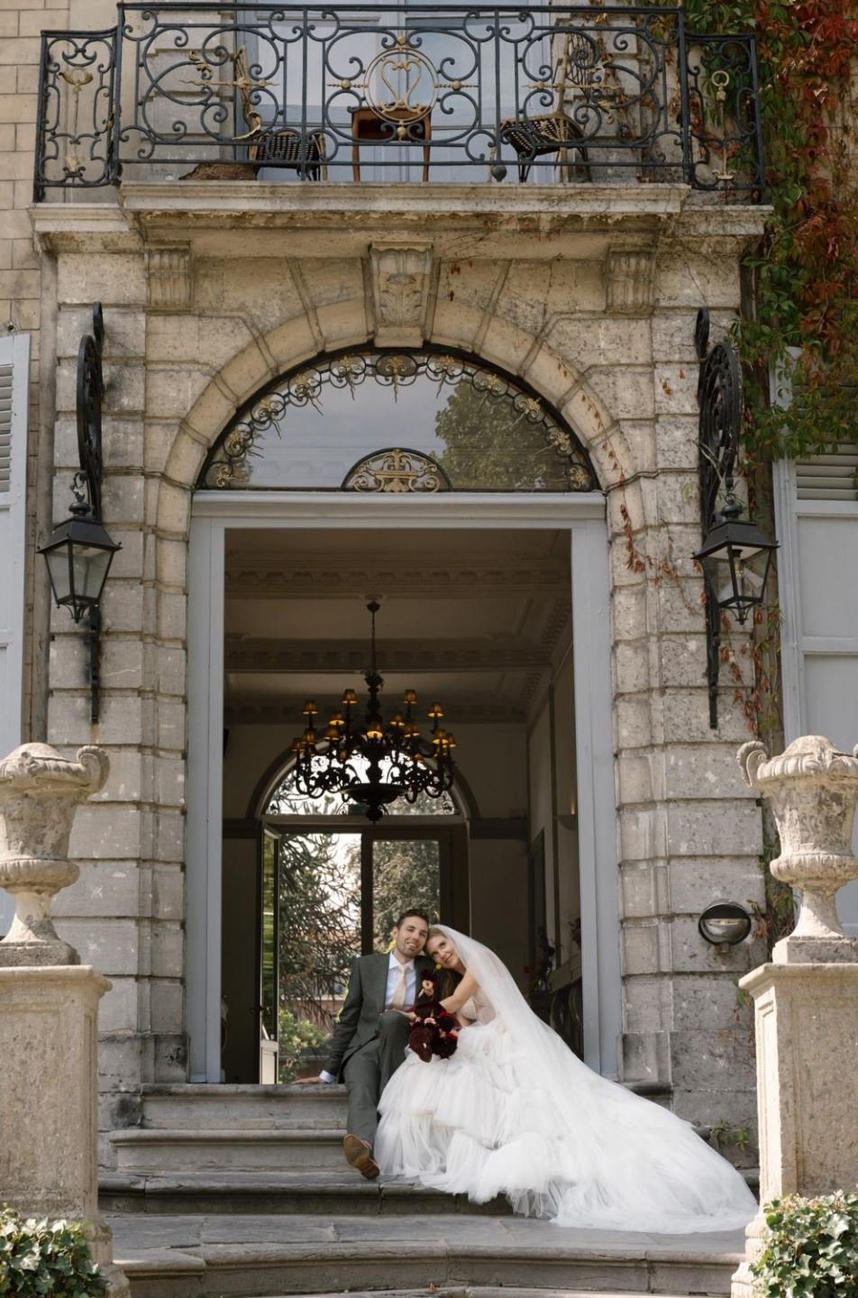 Wedding Paris Photoshoot Elegant Door