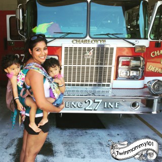 23 months; Back: Ergobaby/ Front: Wrapsody Stretch Hybrid Chronos (FCC)
