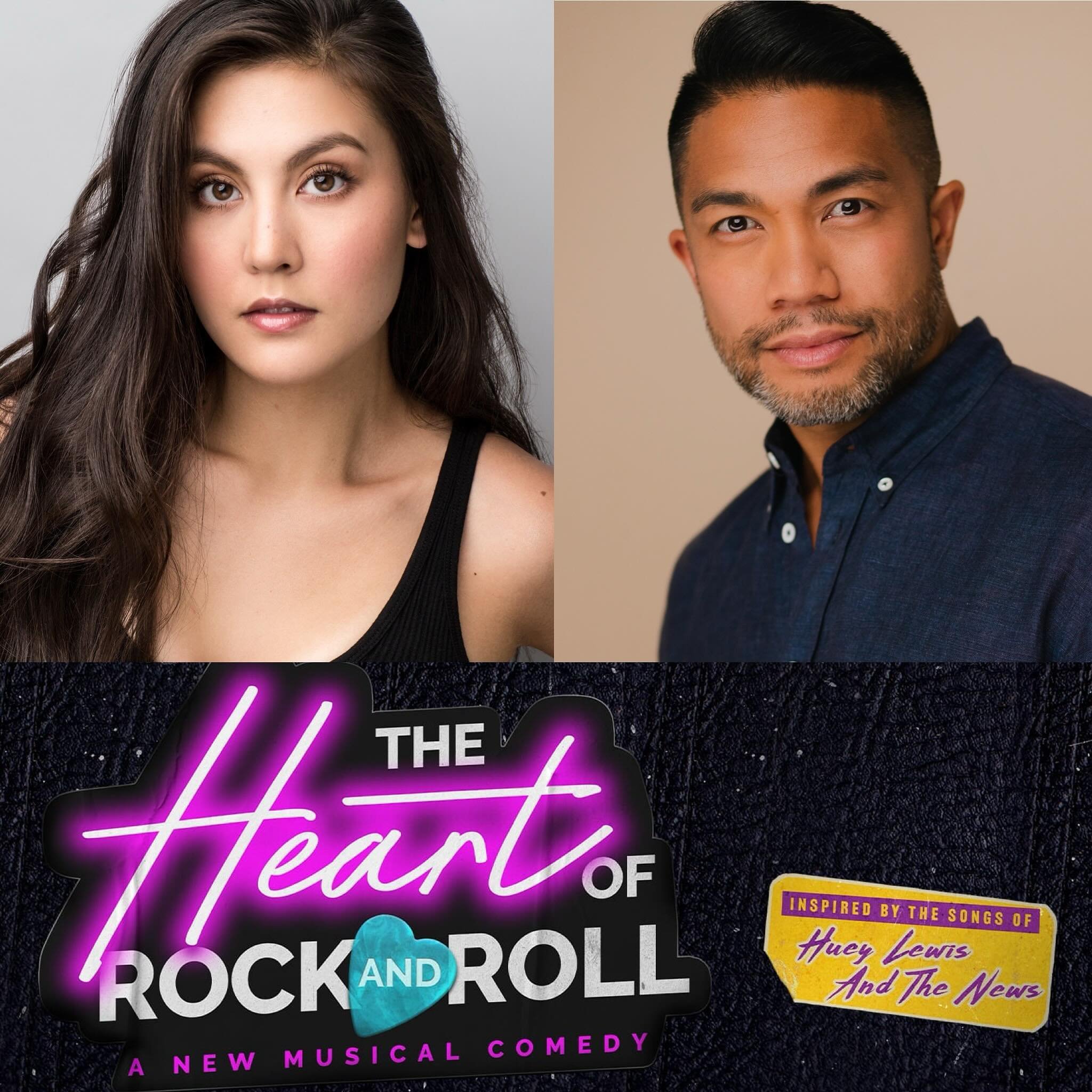 Congratulations to @lanazoejensen (Paige) and @robertpendilla (Undertone/Ensemble) as they celebrate opening @heartofrnrbway tonight with a special gala performance! ⭐️❤️🎸

#wamfam