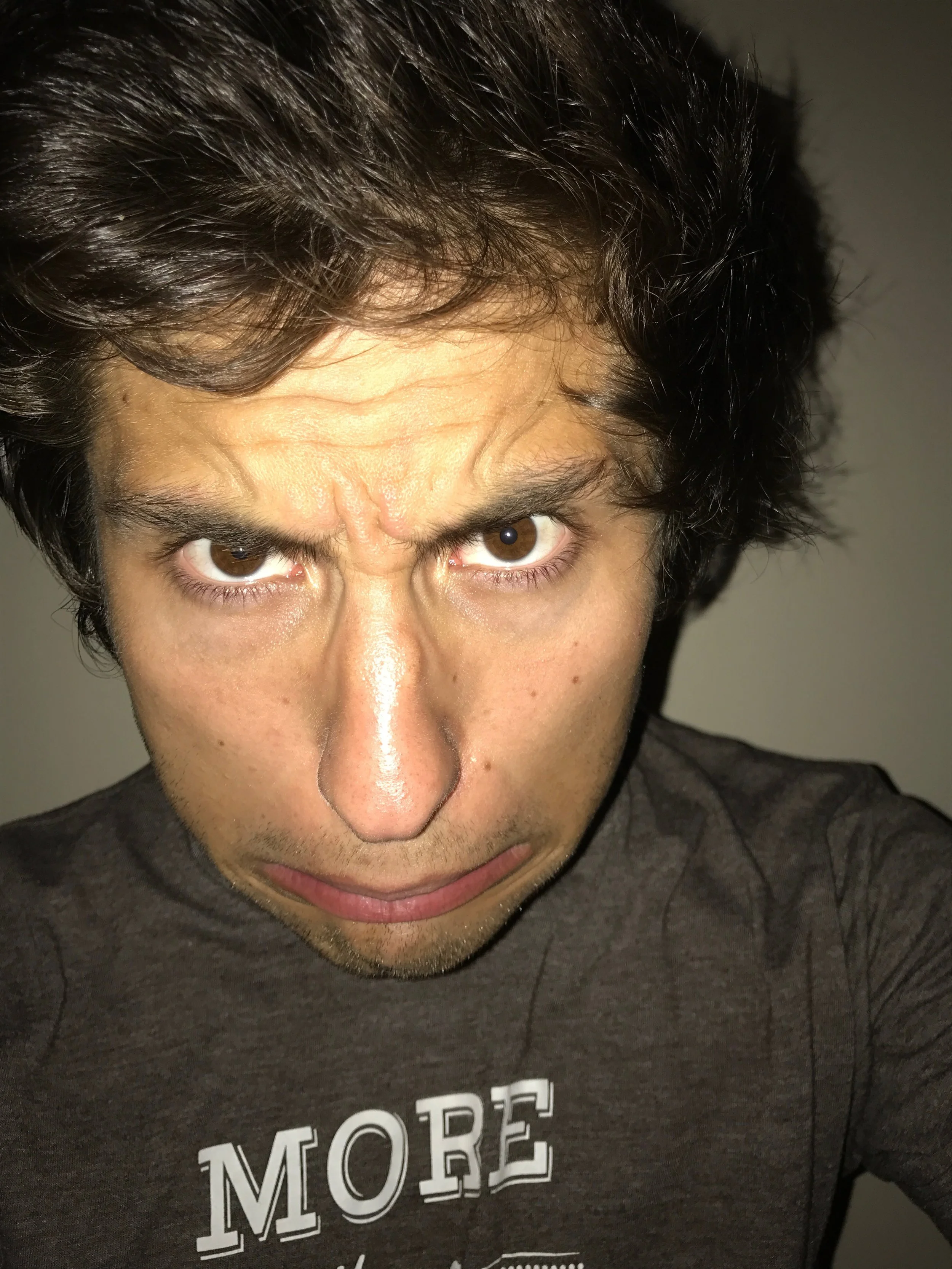 Sadly, my real angry face is much more subtle and therefore handsomely alluring. DON'T BE FOOLED!