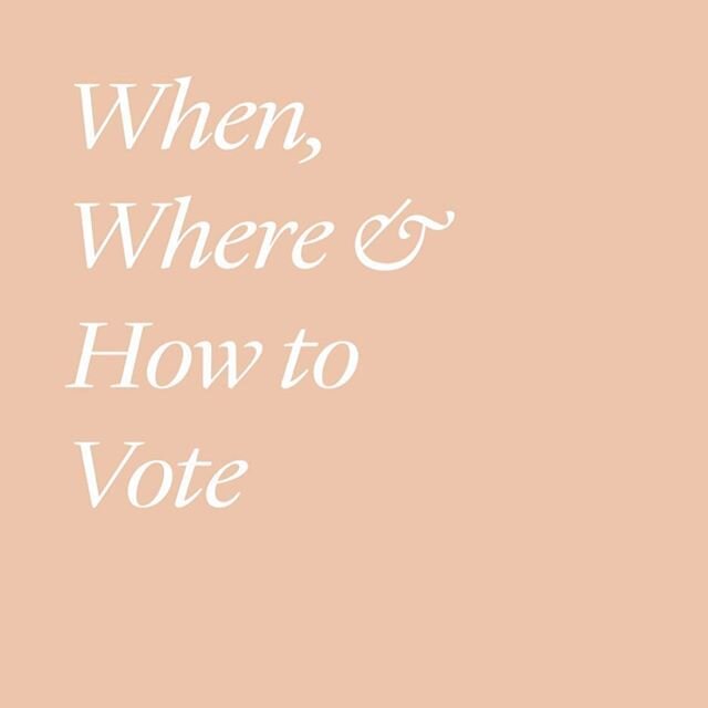 Link in my bio for primary dates this summer, where to register to vote and polling locations. And, if you forgot whether or not you are registered, there is a link for that too! Via @thewell