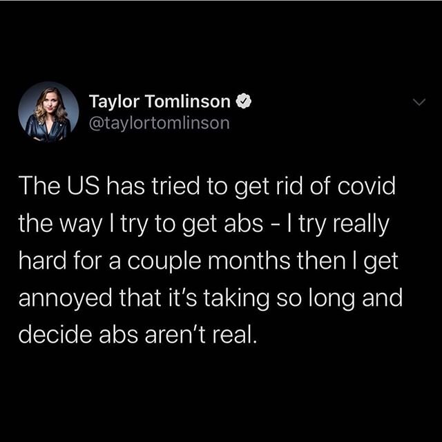Sigh. @taylortomlinson may be a comedian, but this is no joke! 😷