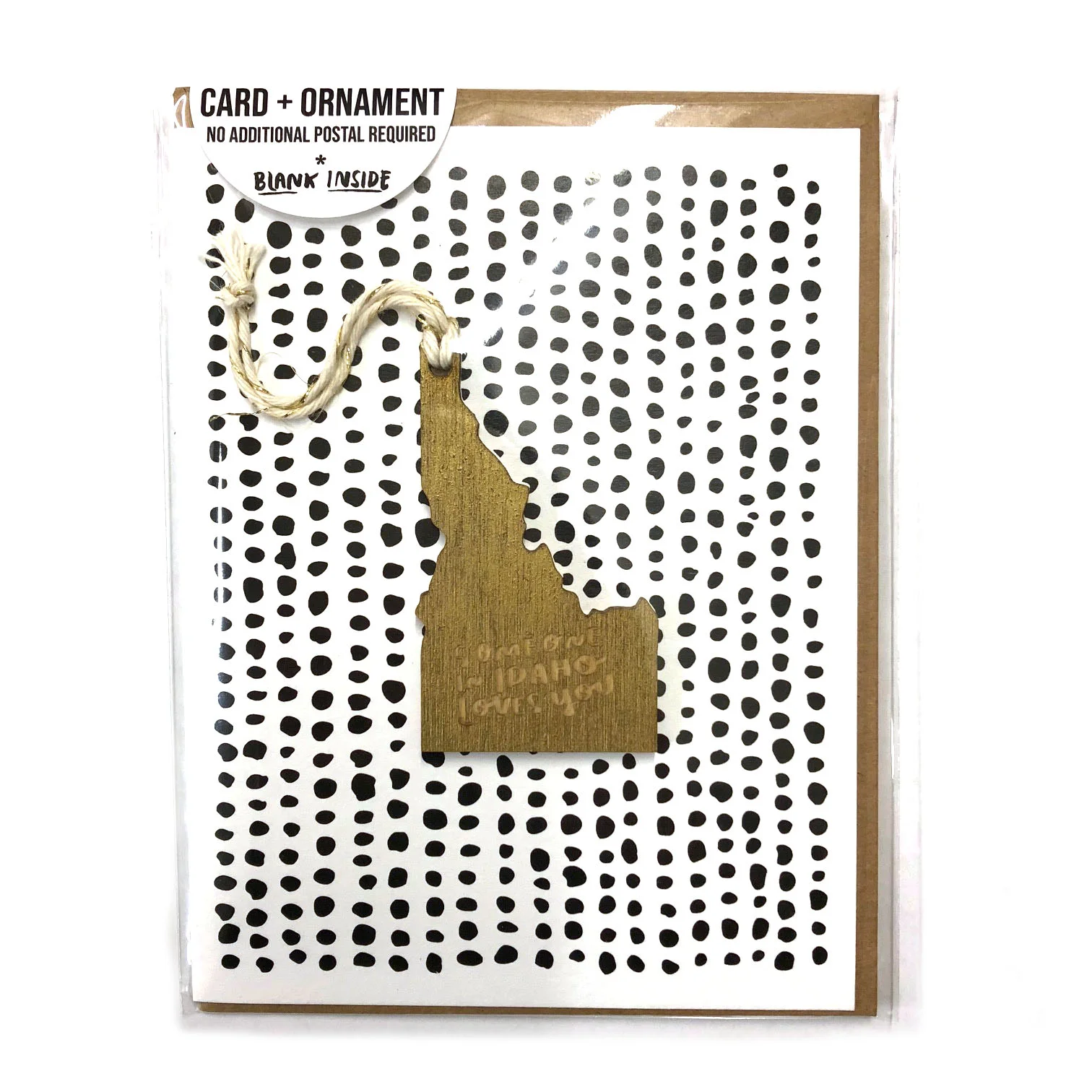 SOMEONE IN IDAHO LOVES YOU ORNAMENT WITH CARD