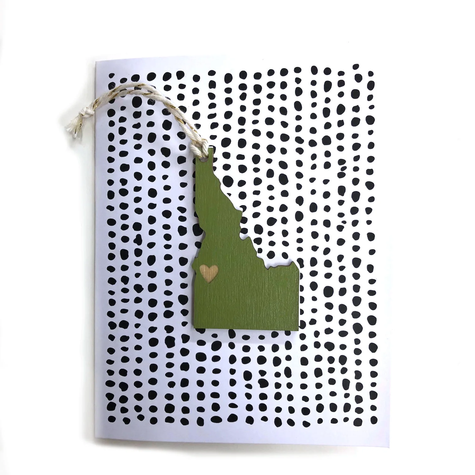 IDAHO HEART ORNAMENT WITH CARD