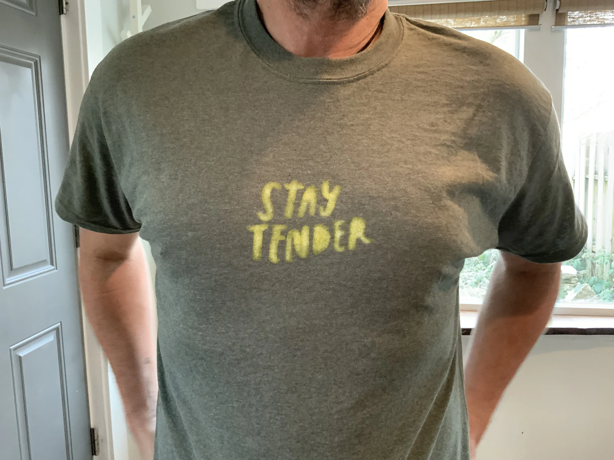 Stay Tender Stencil Greeting Card