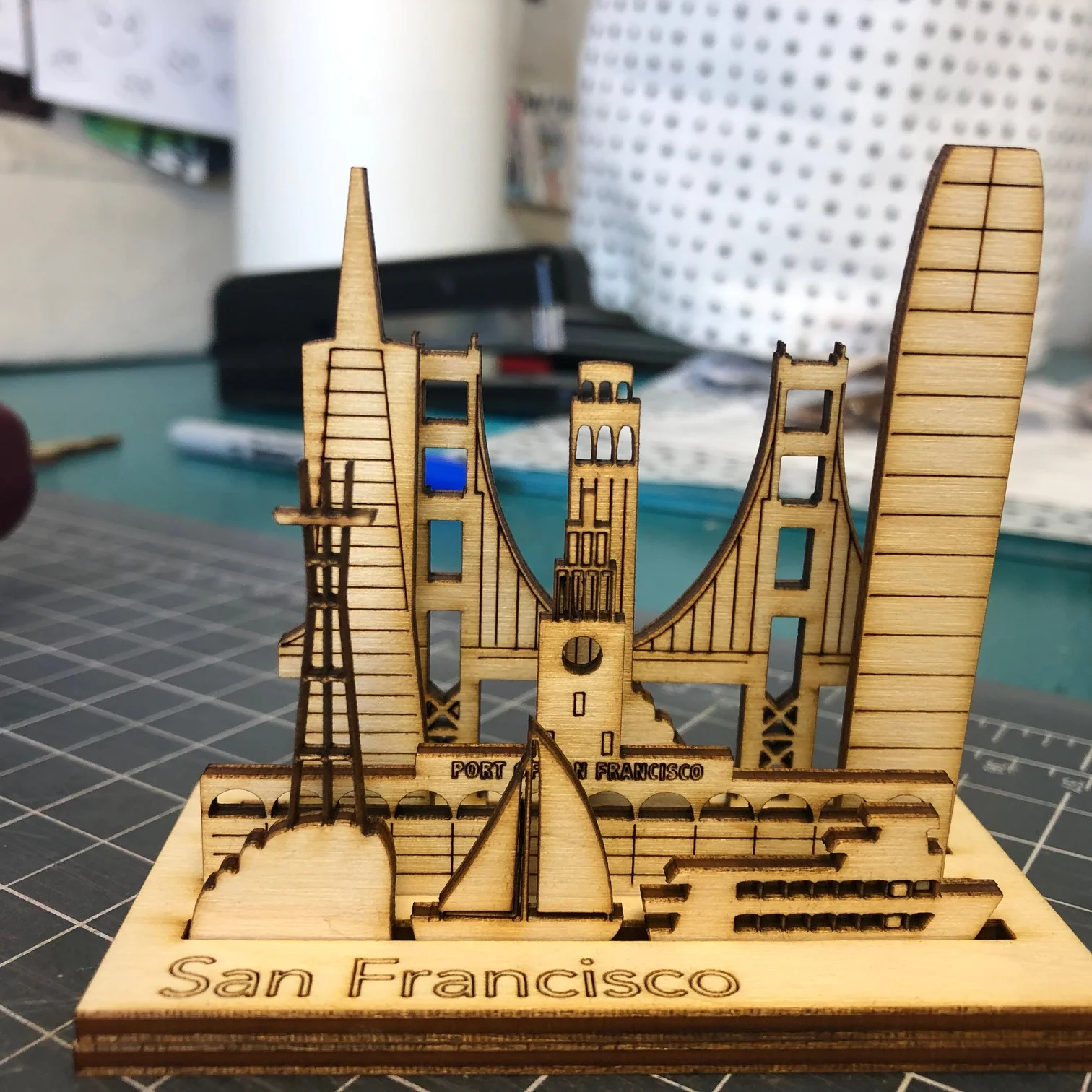 Custom Lasercut San Francisco Model