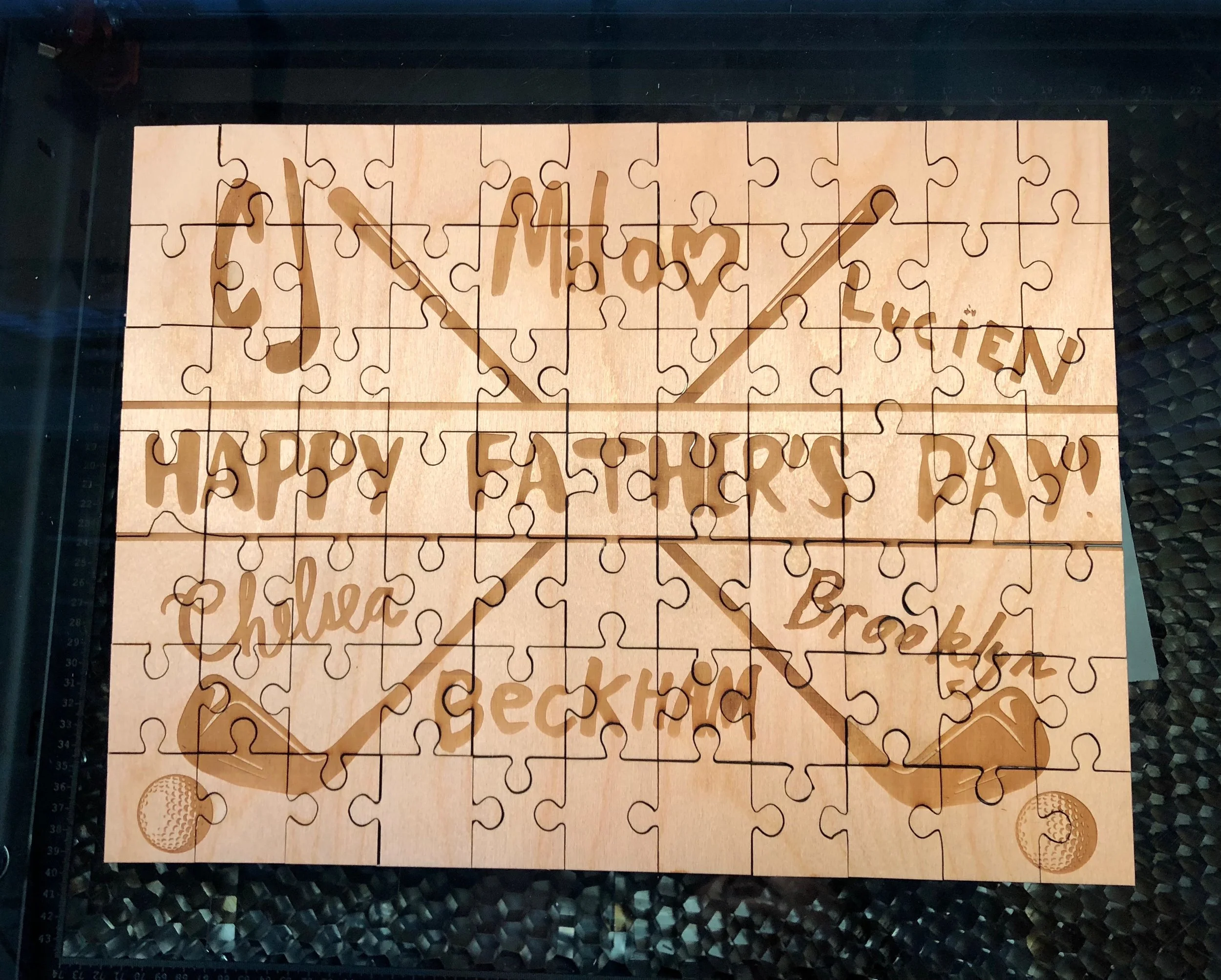 Happy Father's Day Lasercut Puzzle Custom Snowmade