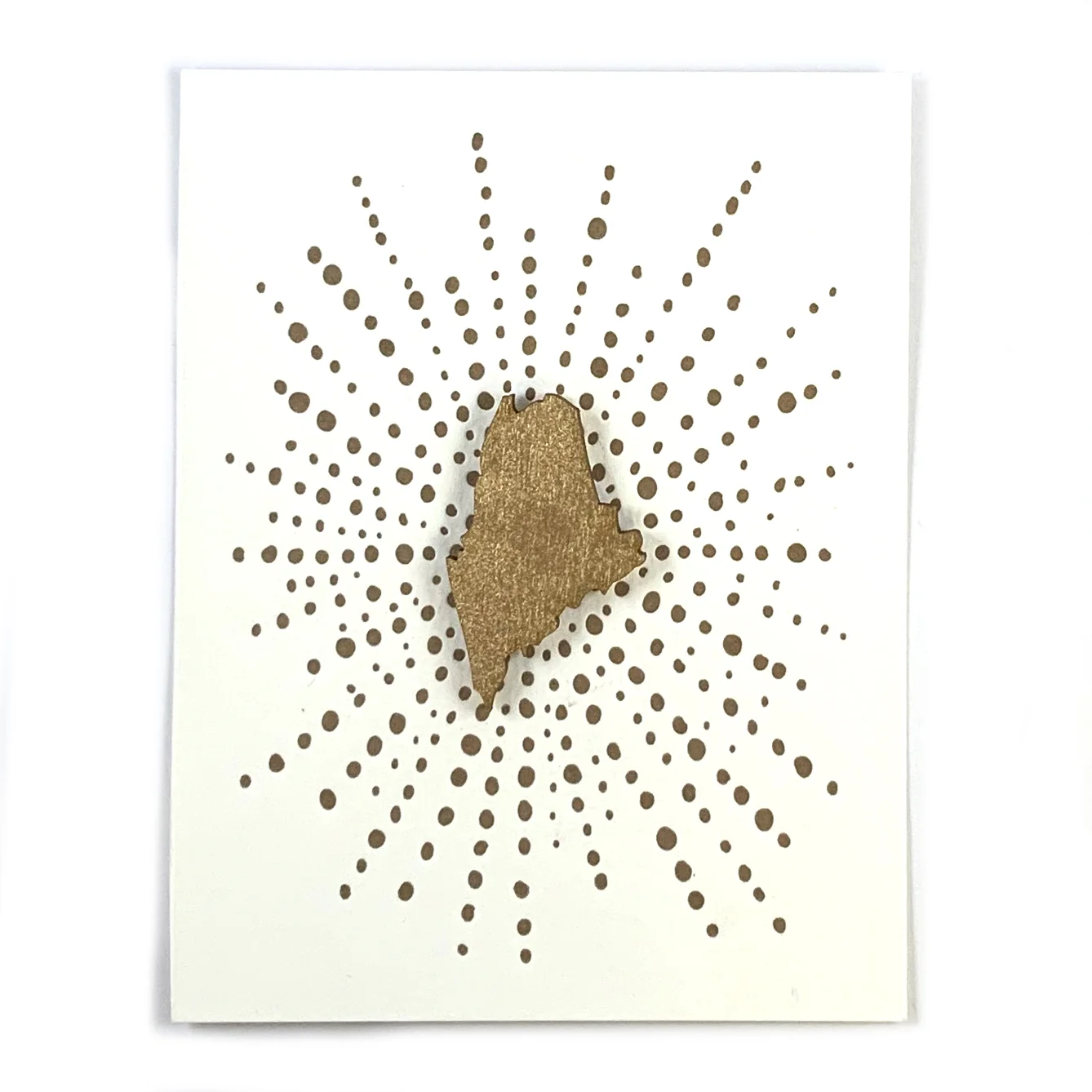 Letterpress Card with Mini Maine Magnet