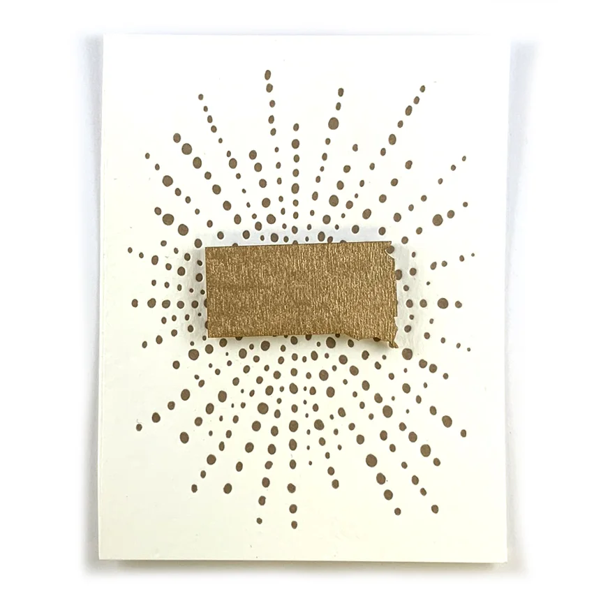 Letterpress Card with Mini South Dakota Magnet