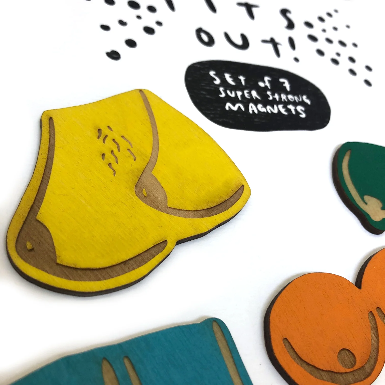 Tits Out :: Set of 5 Magnets