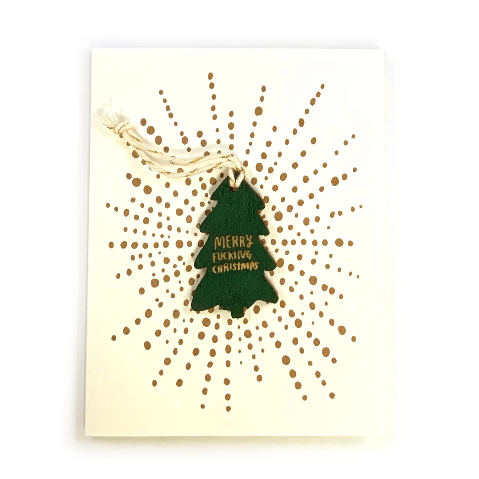 Merry F#$%ing Christmas Ornament w/ Card