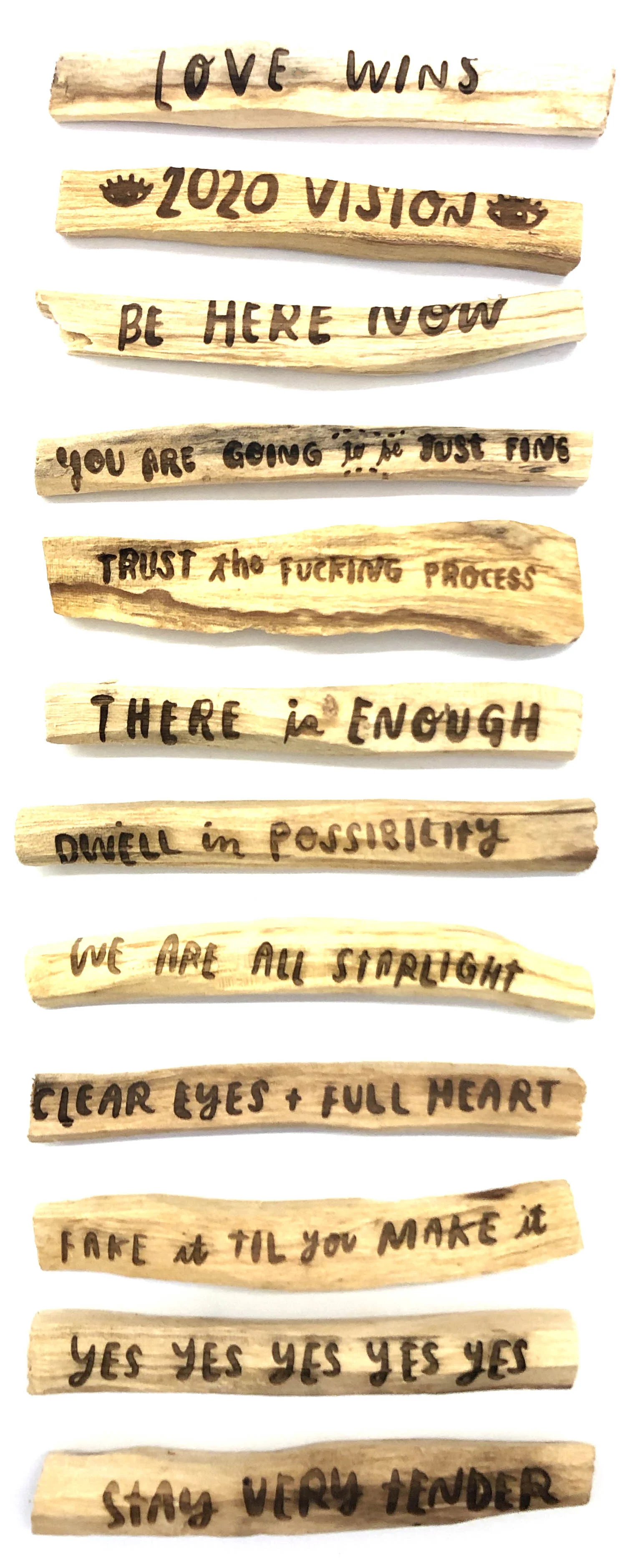 Custom Laser Engraved Palo Santo Sticks