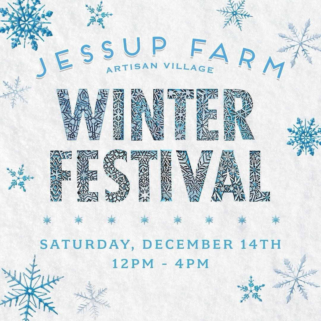 ⏰ Time Update ⏰
The Winter Festival at Jessup Farm will now take place from Noon to 4 PM.

See you there! ✨

#WinterFestival #JessupFarm #HolidayFun