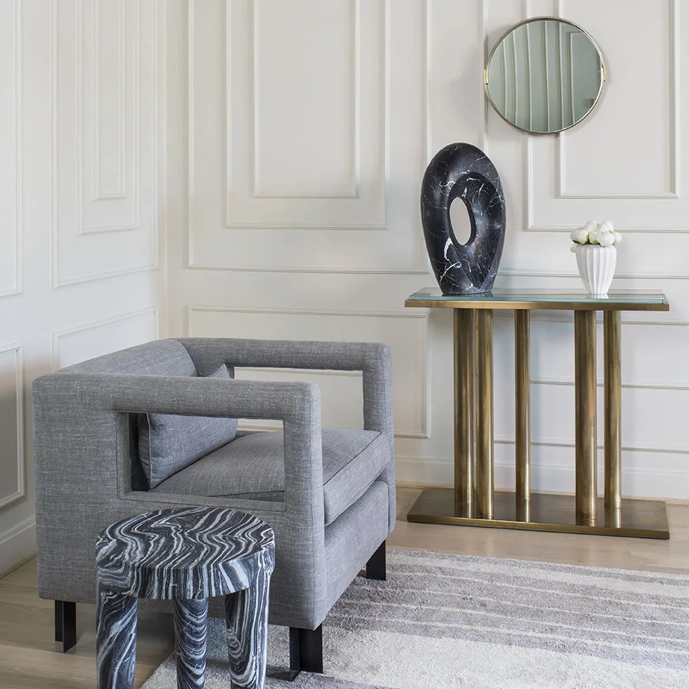 Panel Moulding that sets the stage for another great Kelly Wearstler design.