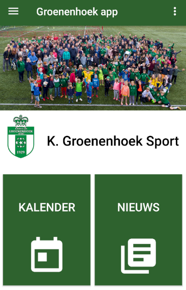 Groenenhoek android applicatie