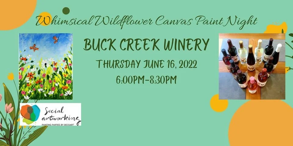 Whimsical Wildflower Canvas Paint Night!