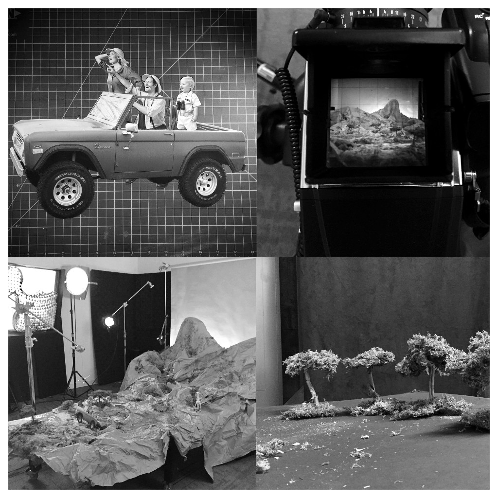 1. We all dressed up in the studio and pretended to see a Pteredactyl (top left). 2. ...made little trees from wire, cinnamon sticks, glue, and moss. (bottom right). 3. ...crumpled brown paper and filled it with our paper doll images, and dinosaurs! (bottom left) 4. A view through the cameras viewfinder (top right) Check out the 'behind the scenes' video here. If you love creative photography, then please join my snail mail list ! Reply to this email with your street address and discover that my most prized art exhibition venue is your refrigerator! If you're an editor, artist or artist rep, please visit my creative artist page at www.rorshak.com . Much of my work is actually corporate portraiture, architecture, and product imagery. If I can help you there, then please reach out to me through www.rorywhite.com . I wish you awe, wonder, and adventure in 2017! Rory