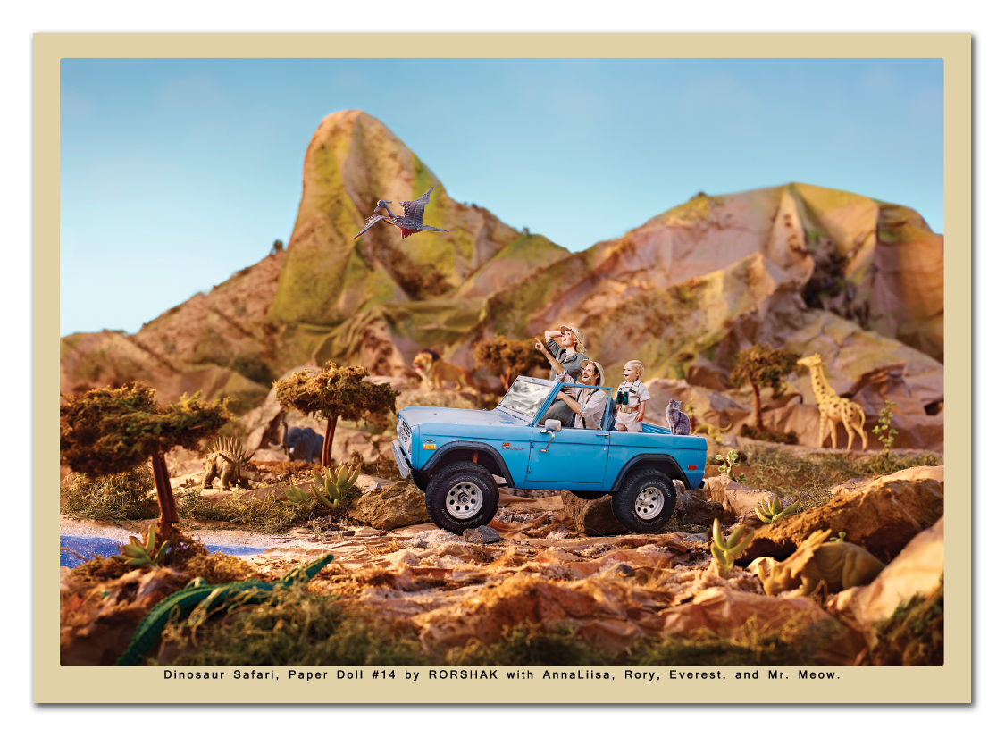 RORSHAK's "Dinosaur Safari" earns spotlight from Magnets.com! Thank you to the kind folks at Magnets.com for electing my paper doll miniature "Dinosaur Safari" magnet as Magnet of the Month . Giddy up! --- Thank you for taking a moment with this newsletter. I love making pictures. Always feel free to inquire if you ever need images! Rory