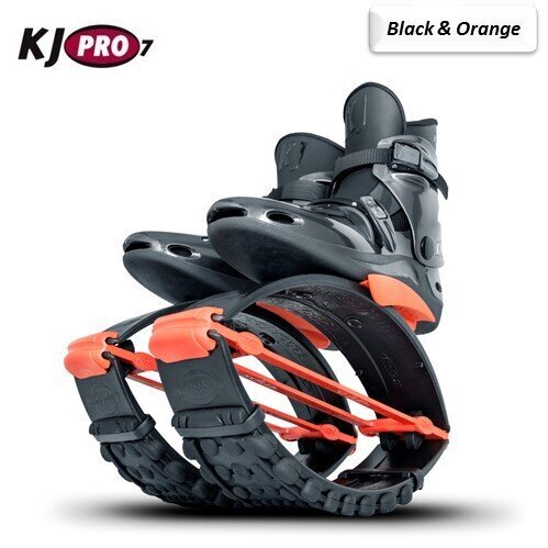 Black & Orange - KJ Shoes for Person Over 200 lbs