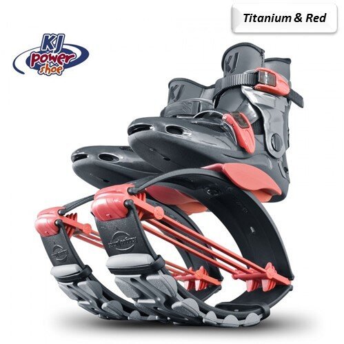 Titanium & Red - KJ Shoes for Child up to 110 lbs