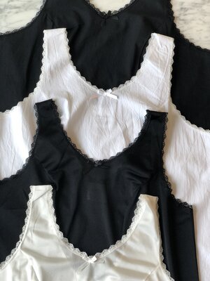 Women's White Cotton Slip  MODESTY SHOP