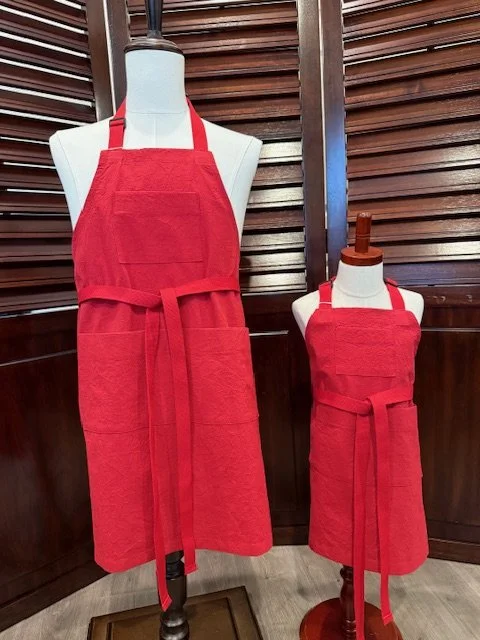 Red Youth and Adult Ethnic Touch Apron