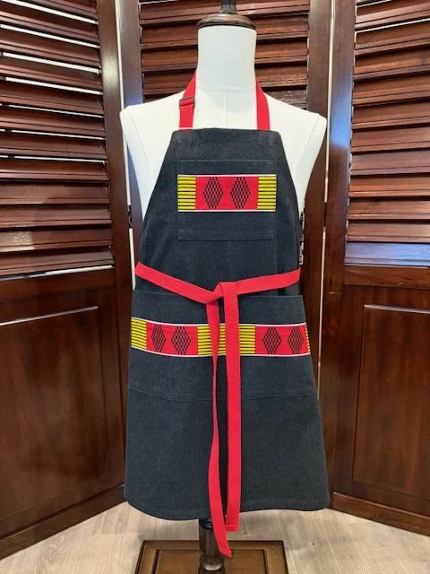 Red/Yellow Adult Ethnic Touch Apron