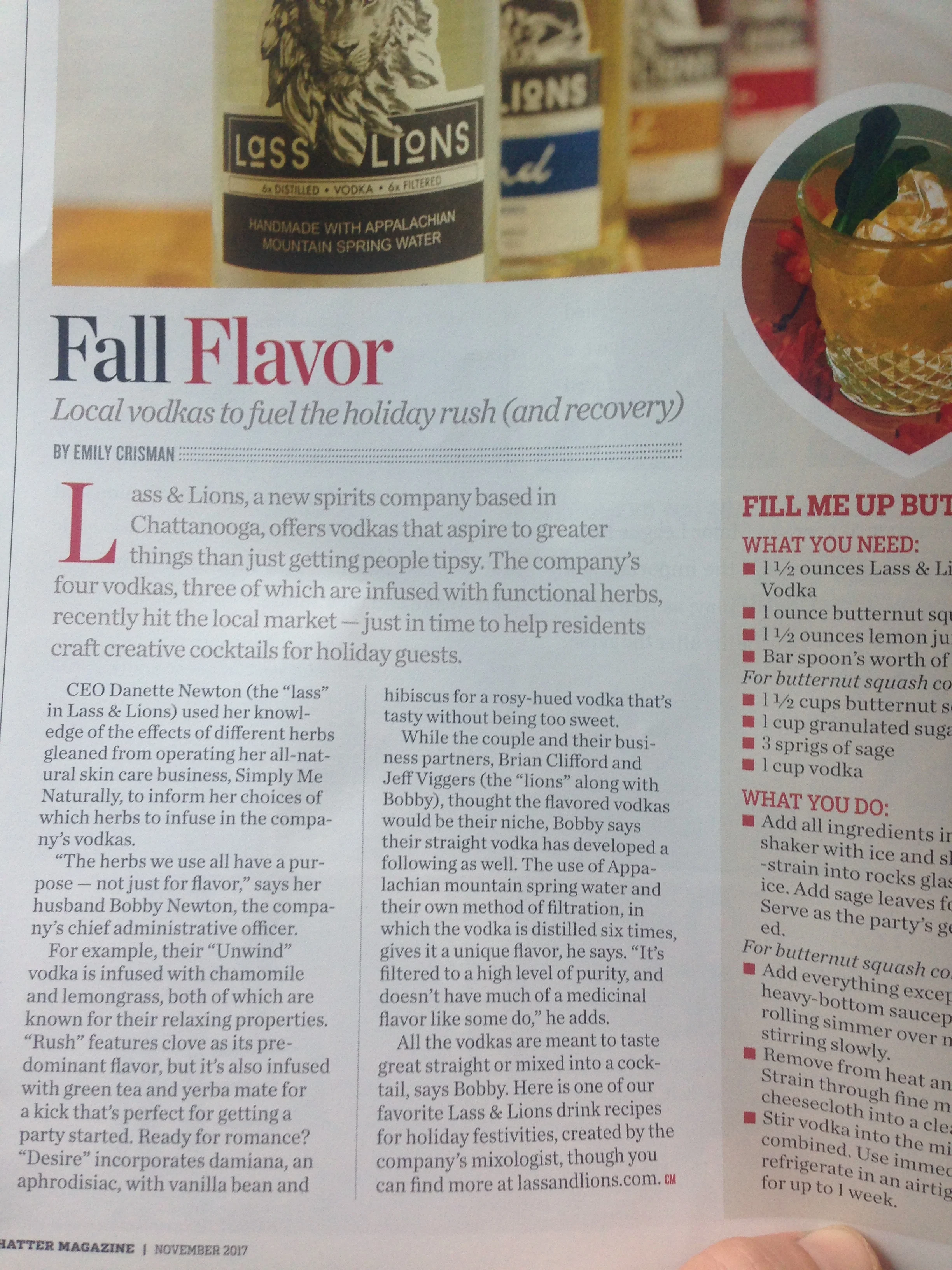 Local Vodka to Fuel Holiday rush (and recovery)