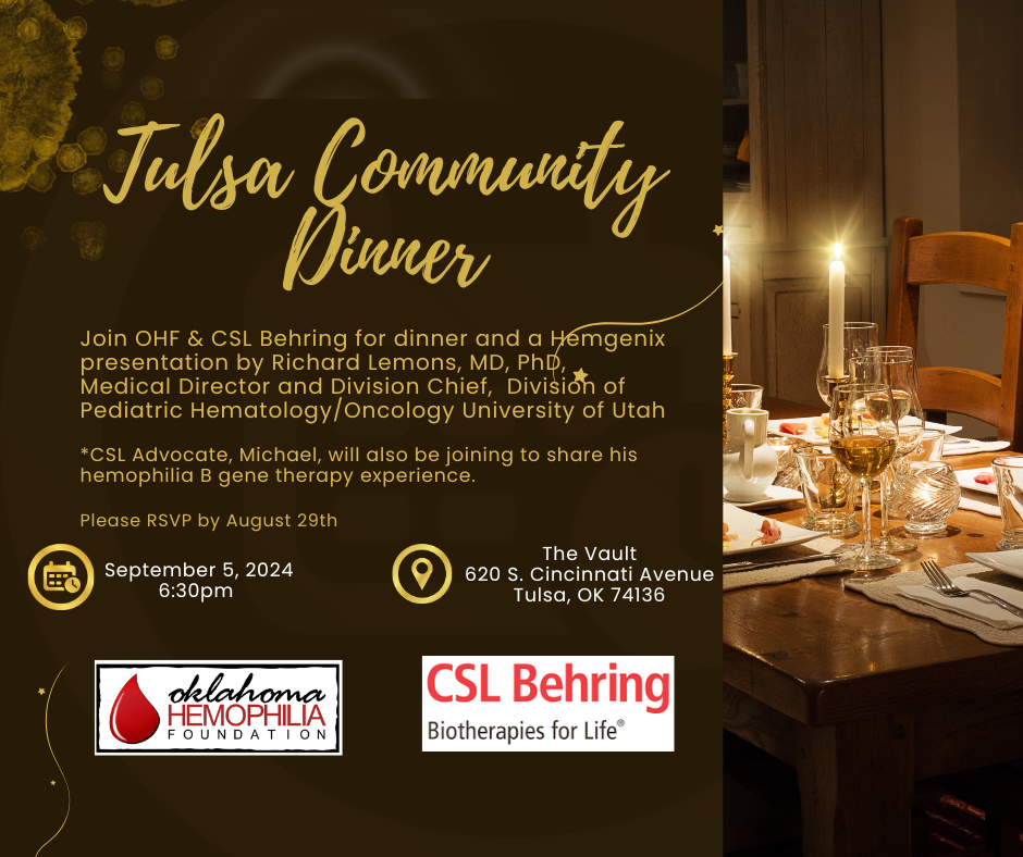 Community Dinner sponsored by CSL Behring