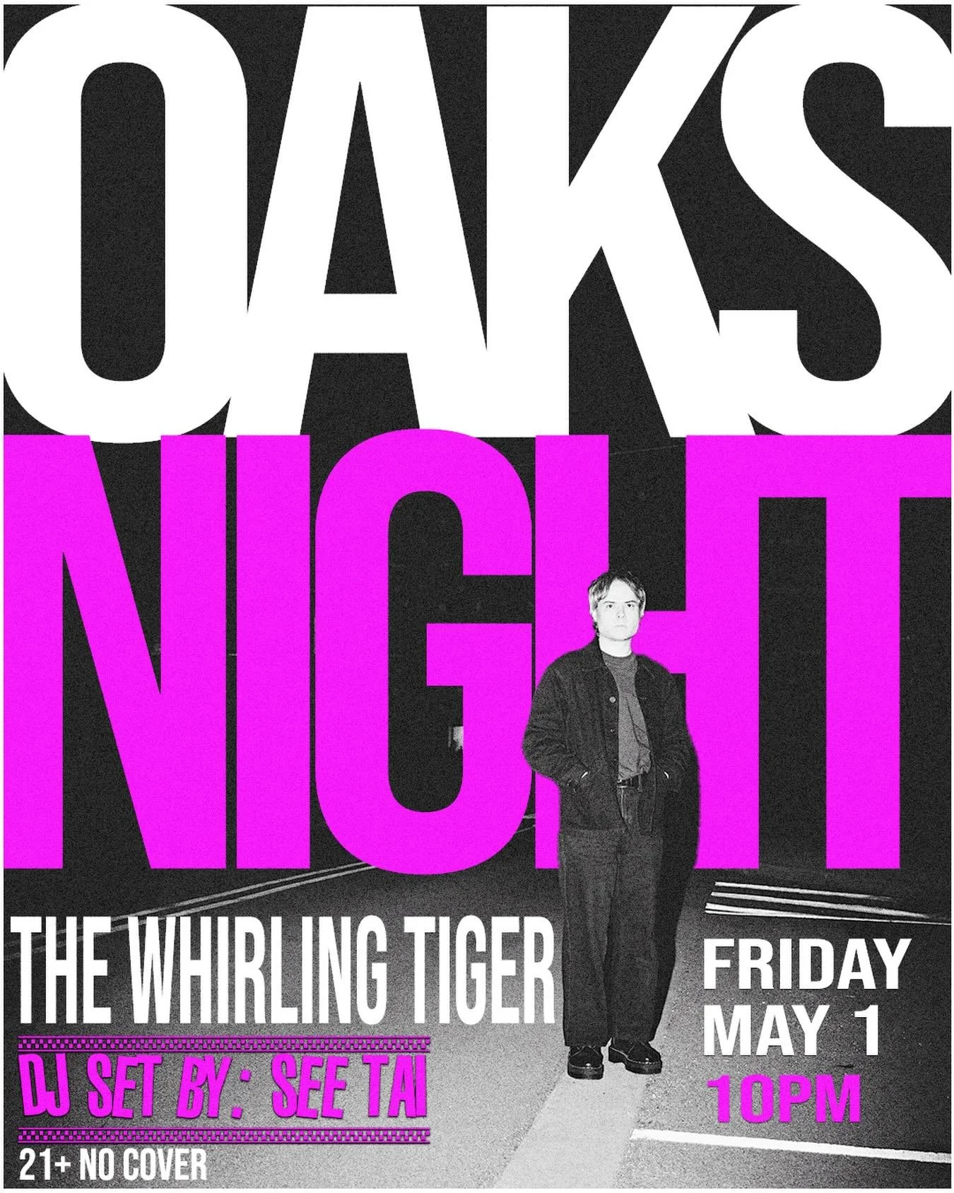 This Friday @whirlingtiger 🐎 Free Oaks Party! I&rsquo;ll be DJing from 10pm-2am! It&rsquo;s gonna be a good time 🐴