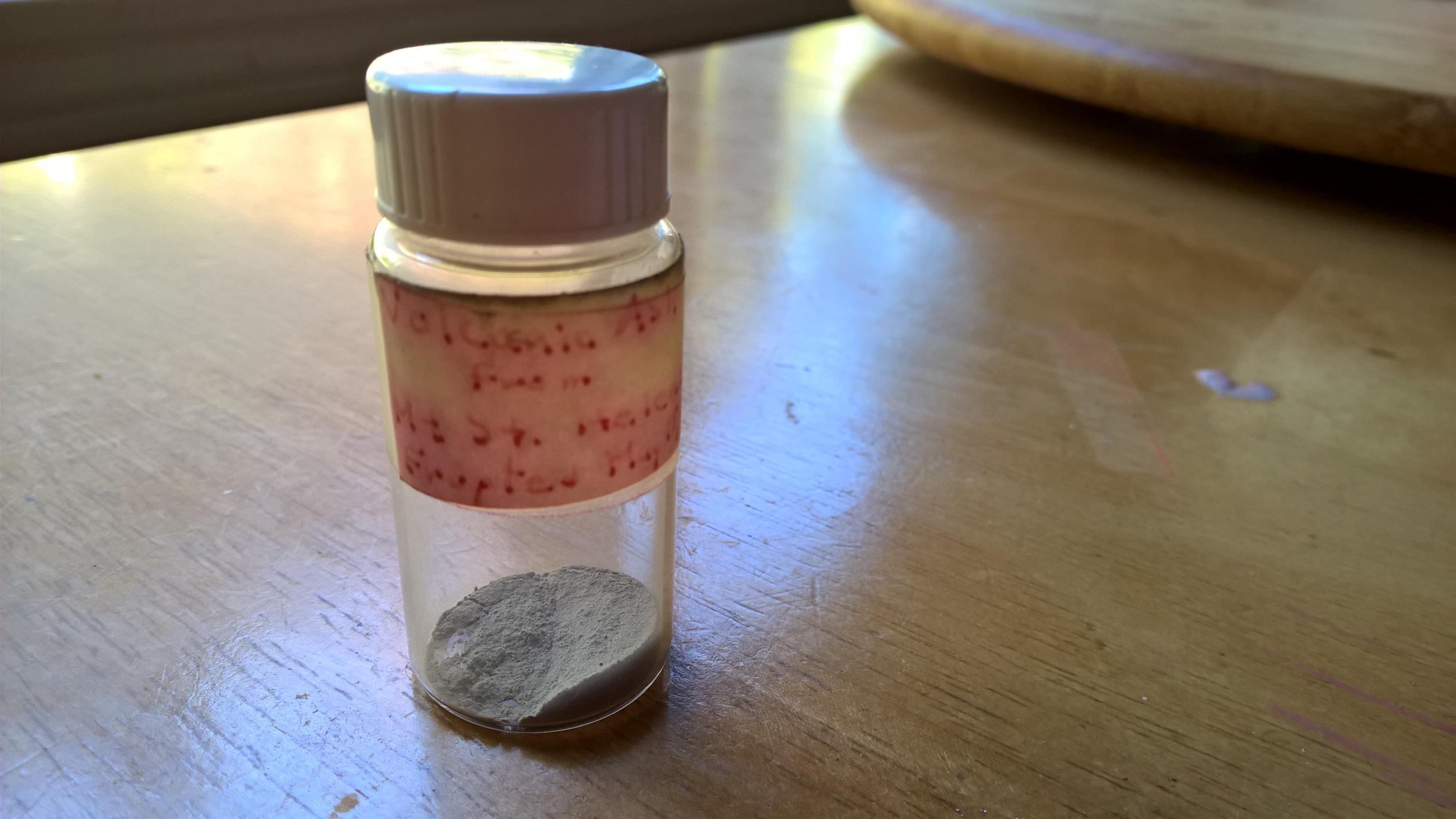 Ash sample from Mt. St. Helens