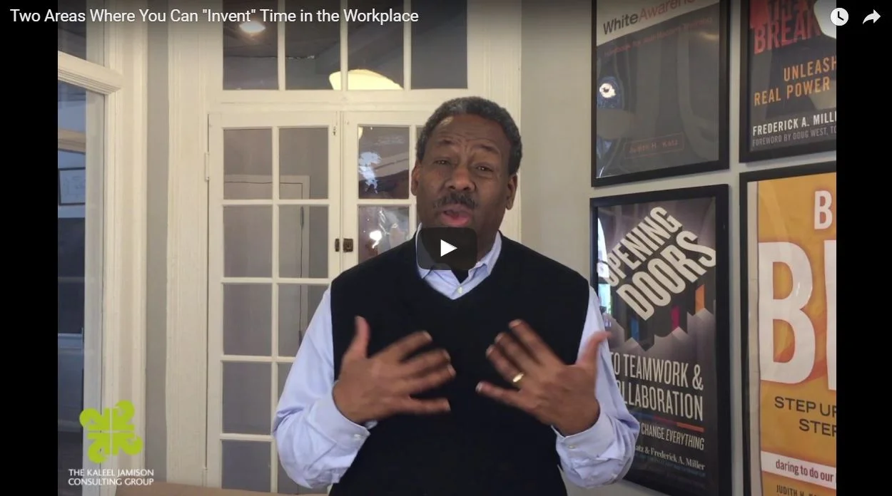 Two Areas Where You Can "Invent" Time in the Workplace