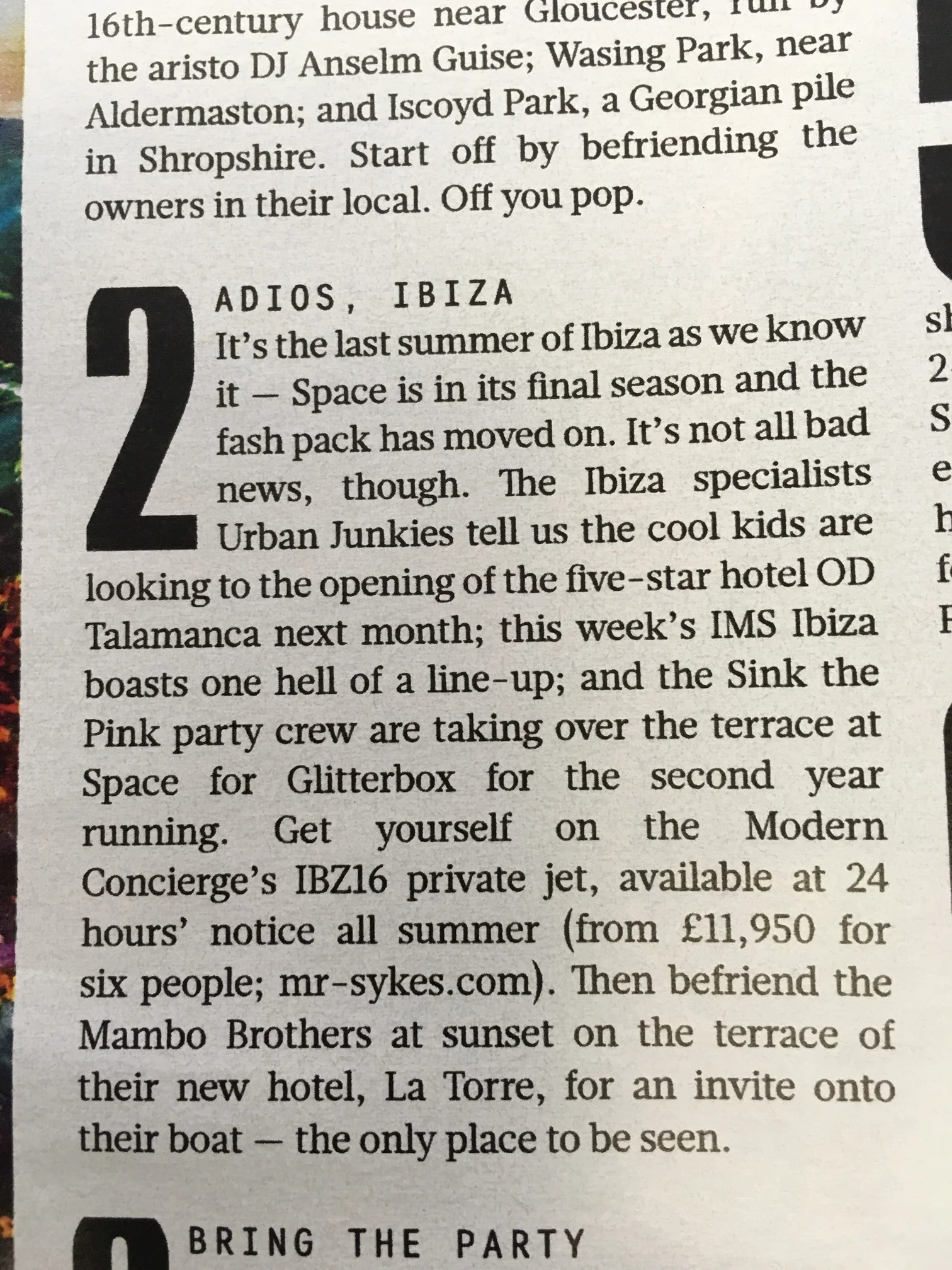 Number Two on STYLE magazines hot summer list