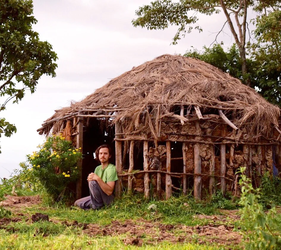 An African hut, made of some stuff laying around