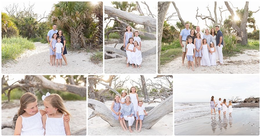 extended family beach portraits
