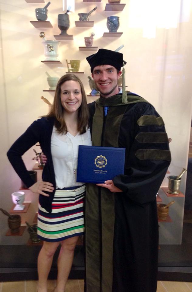Patrick and I, Spring 2014, at his Pharmacy School Graduation. Like other couples, we have gone through a lot together. Graduate school was certainly a tough period for us, but we were in it together and made it through!
