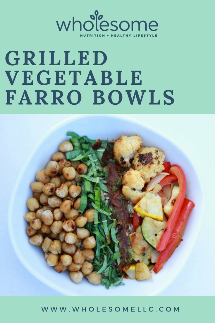Grilled Vegetable Farro Bowls